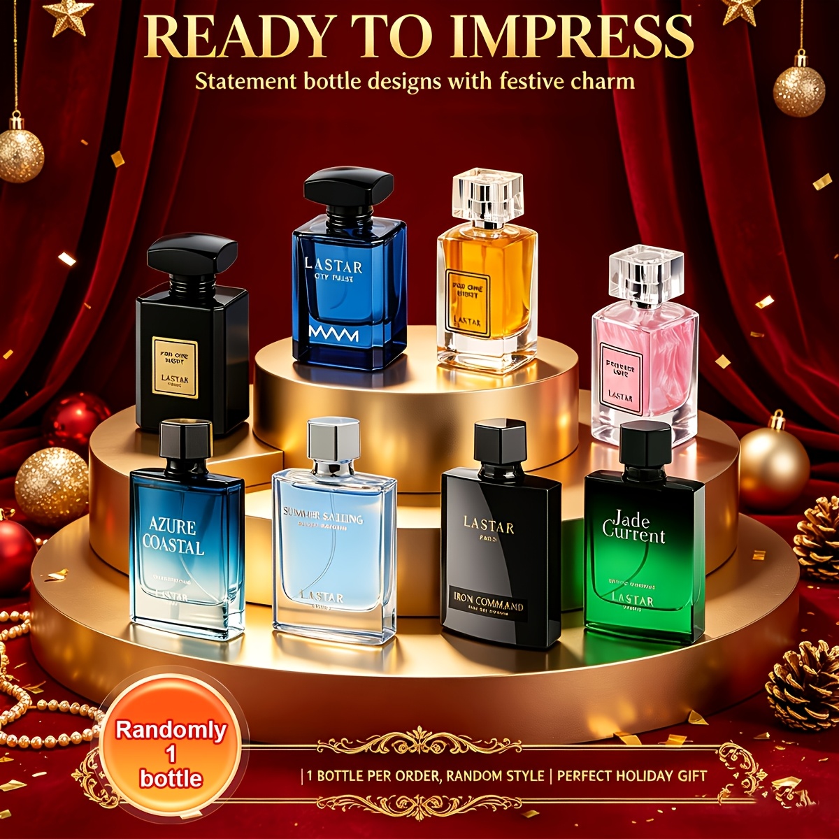 TEMU A Sophisticated Men's Fragrance, 1 Bottle (50ml Or 55ml, At Random), In A Of Scents. Perfect For Commuting, Dates, And Parties, It Highlights