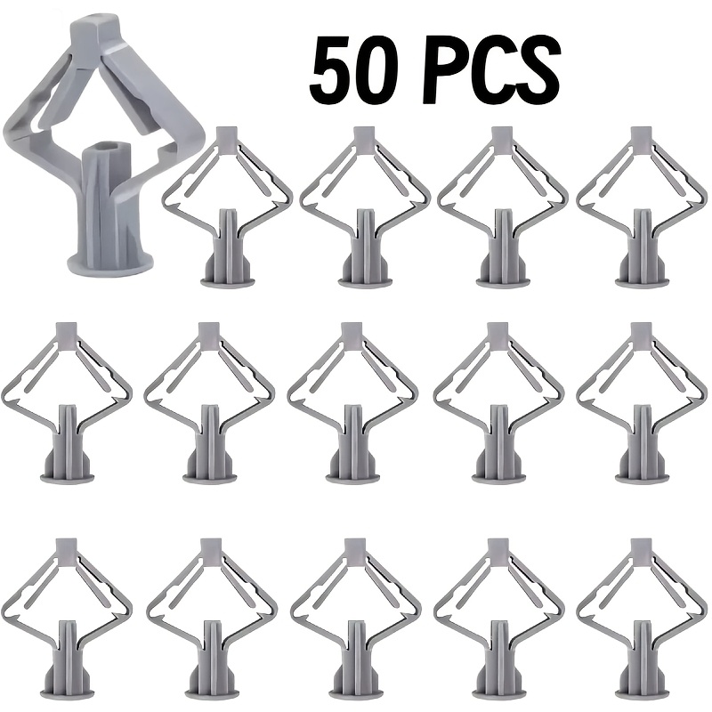 TEMU 200/100/50 -shaped Nylon Threaded Inserts, Multi-functional Embedded Bolts, Universal Furniture Fasteners For , 1.26*1.41 Inch Large Size