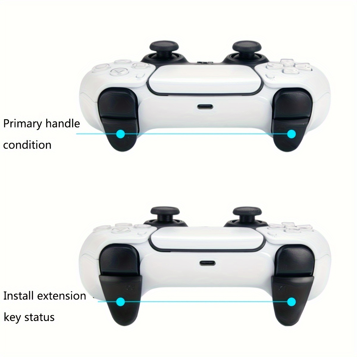 PS5 Gamepad L2 R2 Trigger Buttons +D-Pad Cover Set Game Accessories  Controller Extended Buttons Kit