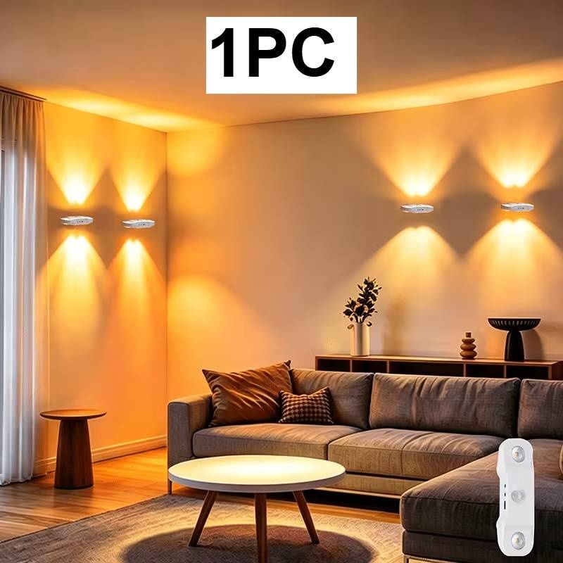 Image of Magnetic Wall Light With Dual-pupil Sensor Suitable For Hallway, Bedroom, Living Room - -and-play Bedside Lamp, Eye-protection, -controlled Ambient Light,, Mother's Day, Father's Day