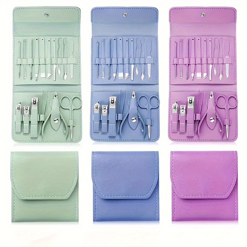 

Nail Clippers Manicure Tool Set, With Portable Travel Case, Cuticle Nippers And Cutter Kit, Professional Nail Clippers Pedicure Kit, Grooming Kit For Travel