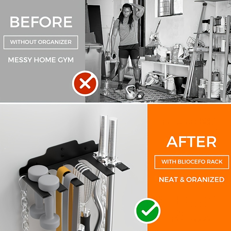 colgador vertical barra pesas estante pared Temu Mexico