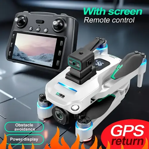 gps brushless folding with dual 4k cameras brushless motor intelligent obstacle avoidance technology height of 3937 01 inches 5gwifi remote control perfectgift