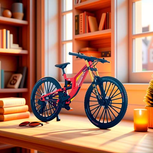 1:8 modell mountainbikes aus legierung, realistische getriebe mit - und hinterrad-dämpfern, sammlerstück für fahrrad-enthusiasten, überraschungsgeschenk für ostern und geburtstag