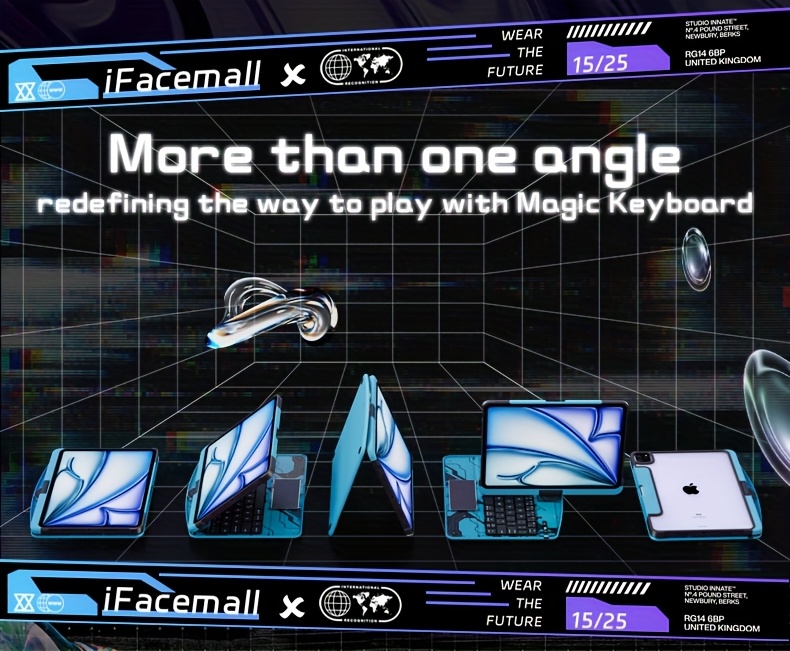 Suitable for iPad 10th Generation Protective Case with Keyboard Lazy Bracket 7-color Backlight Lifting And Rotating Pen Holder Storage Wireless Magic Keyboard Protective Case for 2022 New iPad 10th Generation 10.9 Inch/iPad Air 13 Inch M3/M4 (pink)