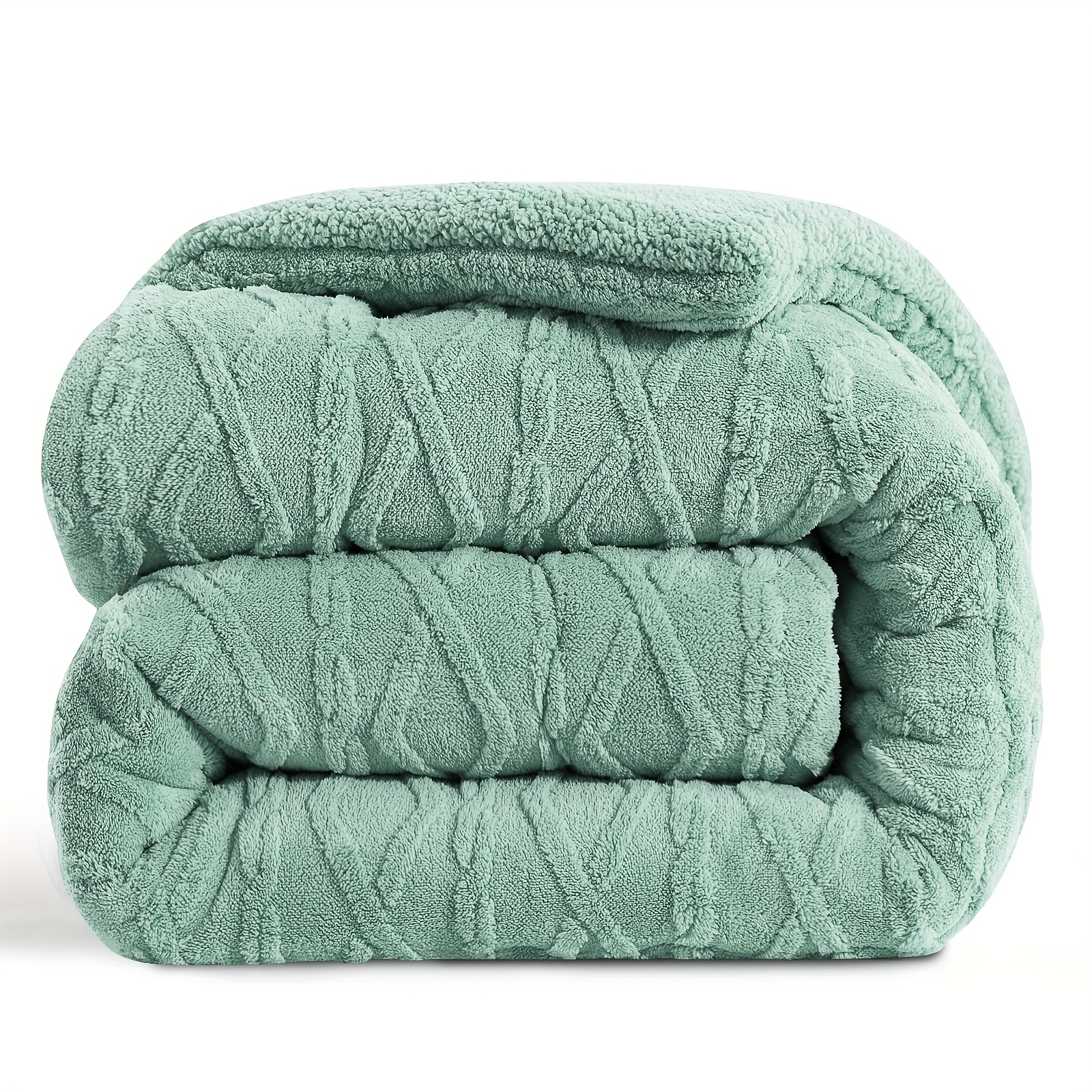 A Single Piece Of Cozy, Thick Bedding From Or Lamb Fleece, Featuring Soft Quilted Design, And , Resistant To Fading, Comfortable , Machine Washable, Ideal For Bedrooms, Guest Rooms, Hotels