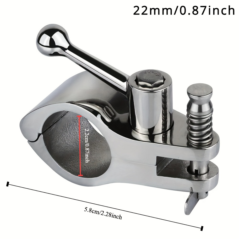 22mm/25mm New Stainless Steel 316 Boat Bimini Top Hinged Jaw Slide Fitting