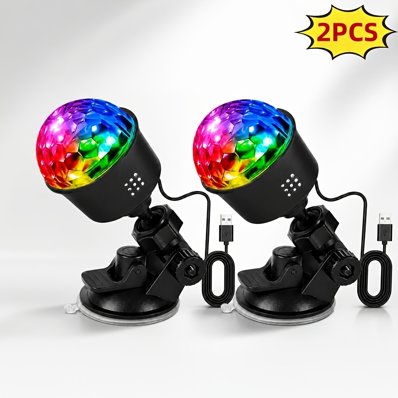 TEMU 1 Pack Usb Disco Projector Light, Cool Led Mini Disco Mood Light, Rgb Lights That Change With The Music, Usb-powered For And Ease, Perfect For