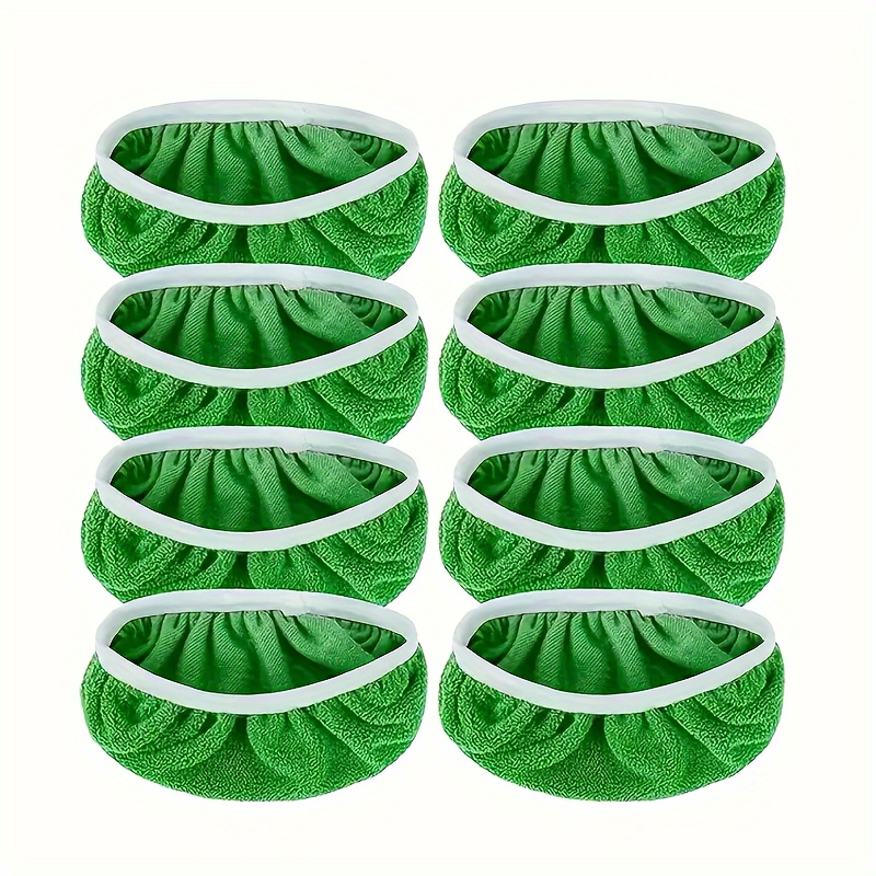 Image of 8-pack, Mop Replacement Pads, Flat Mop Cloth, Washable And Durable Mop, Dust Removal Mop Head, Dry And Wet Use, Easy To Clean, Cleaning Supplies, Back-to-school Supplies (mop Not Included)