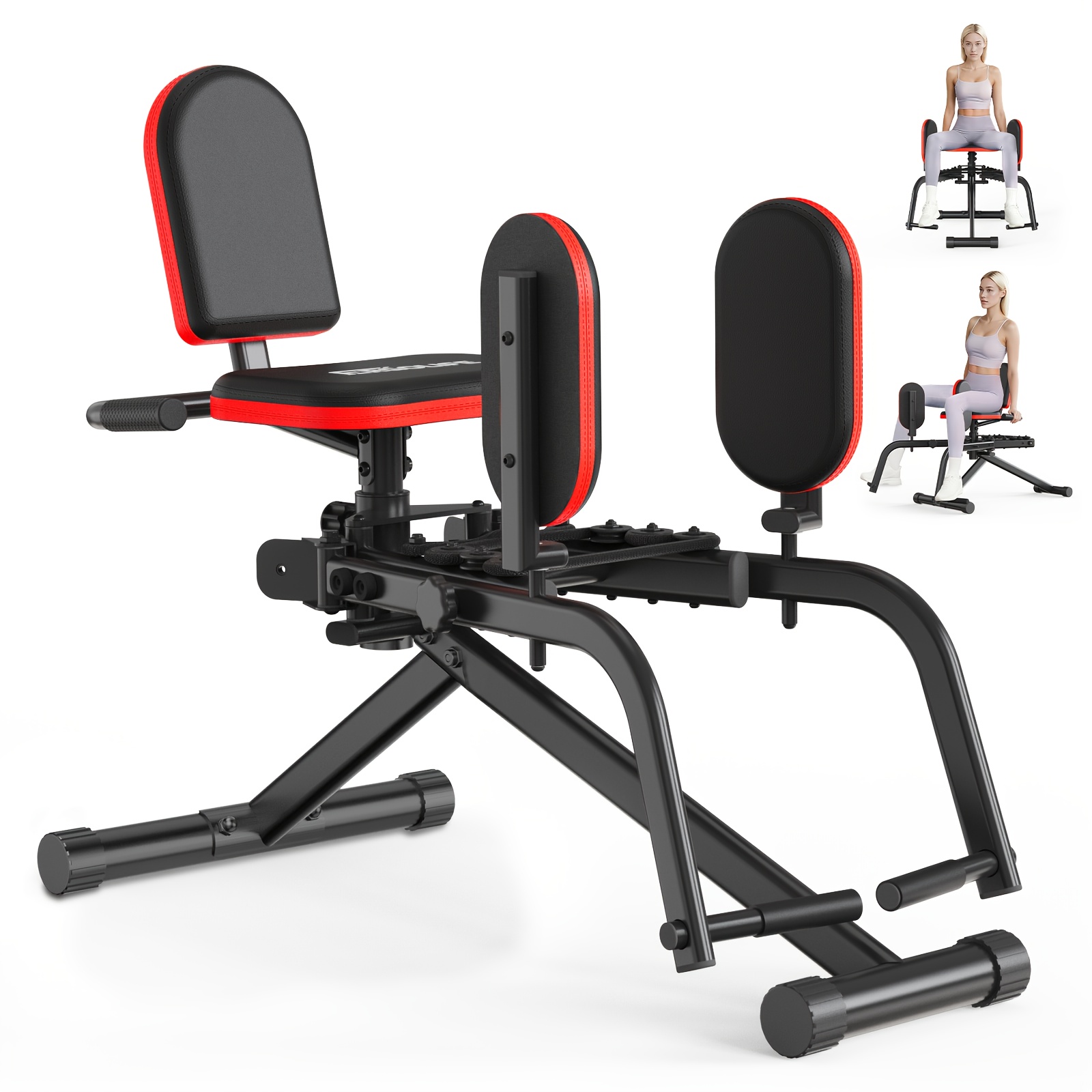 Image of 1 2-in-1 Glute Machine - Hip Abduction & Adduction Exercise Equipment | 6 Resistance Levels, Iron Material, Adjustable, For Home Use, Thigh Workout, Hip Sculpting & Lifting - Hxd-ergo