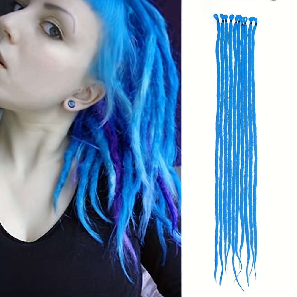 

Pink 26-inch Dreadlock Extensions For Women - 10 Strands, Thin 0.6cm Single Ended Synthetic Braid, Reggae & Hippie Style Crochet Dreads