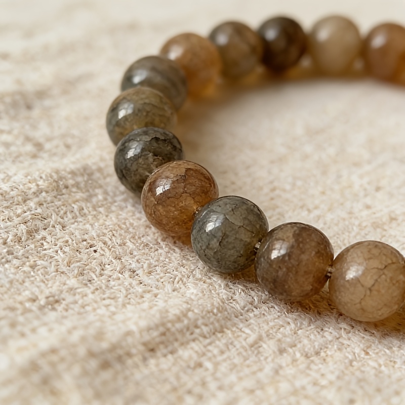 Dragon Patterned Agate Wealth Charm Bracelet, Gift