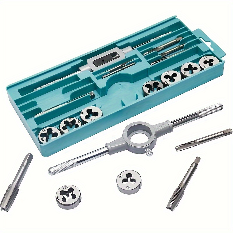 

12pcs, Tap And Die Set, M3-m12 , , Straight , Tapping And Threading , Universal Die Set