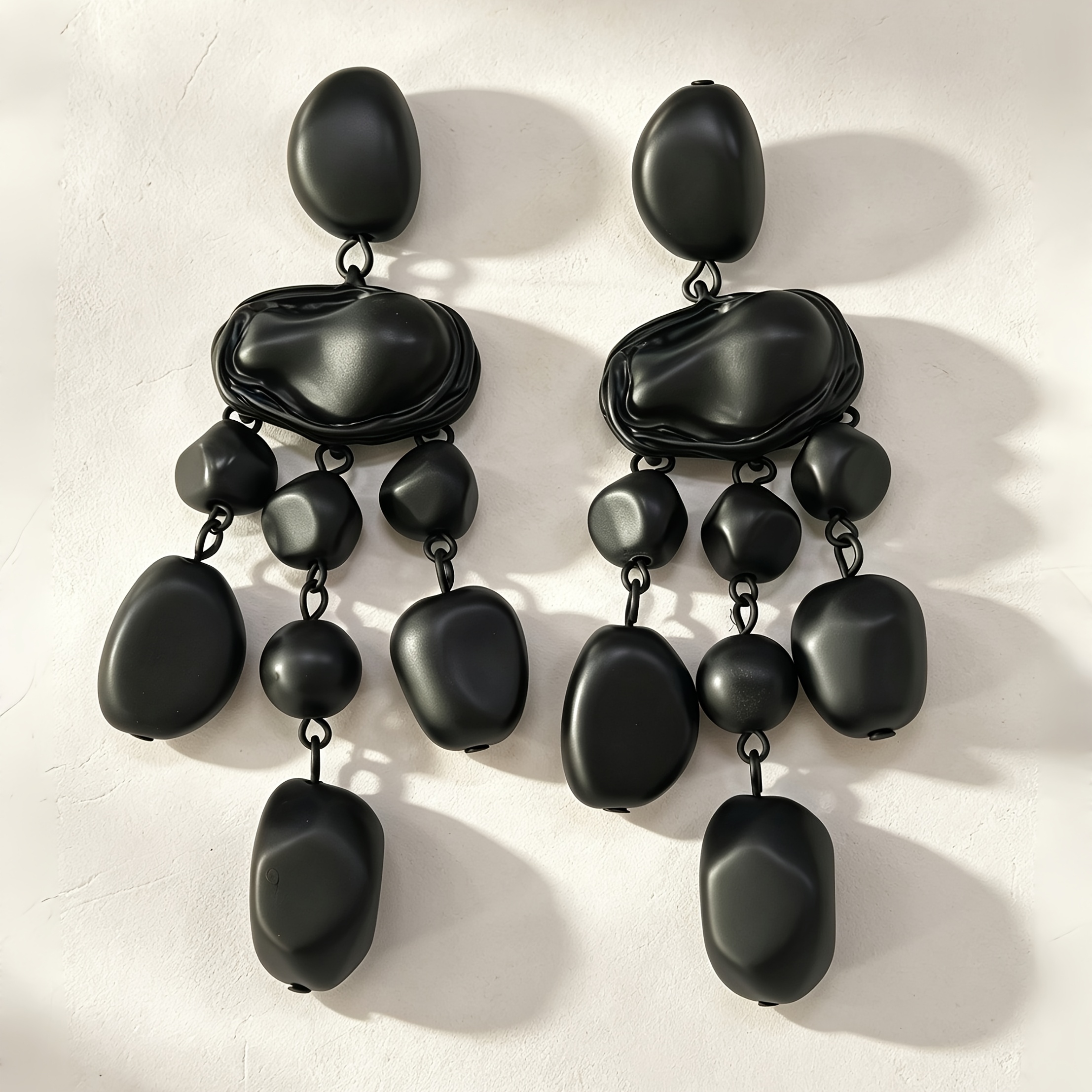 Women's Irregular Pleated Multi-layered Spliced Earrings