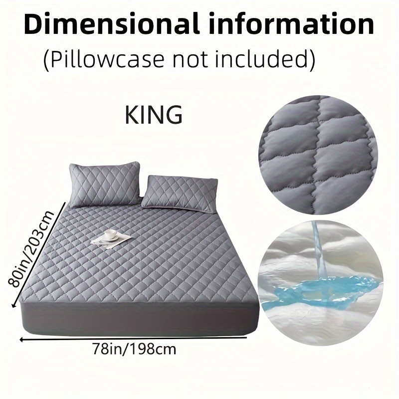 TEMU 1pc & Stain- Mattress - Soft, Bedding For Comfortable Bedroom Or , , Pillowcase Not Included