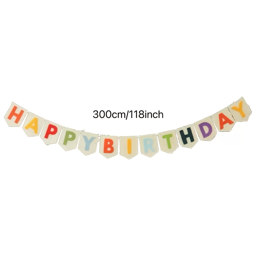 TEMU Striscione di , Decorazioni per Feste di Compleanno, Lettere di in Multicolore, Striscione da Appendere per Interni per Feste di Compleanno
