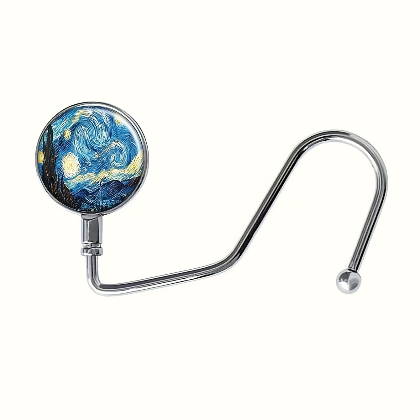 TEMU 1pc Portable Folding Desktop Hook, Stainless Steel Table Side Hook, Schoolbag Hanging Hook, Home Decor, Christmas Gift, New Year Gift, Gift For