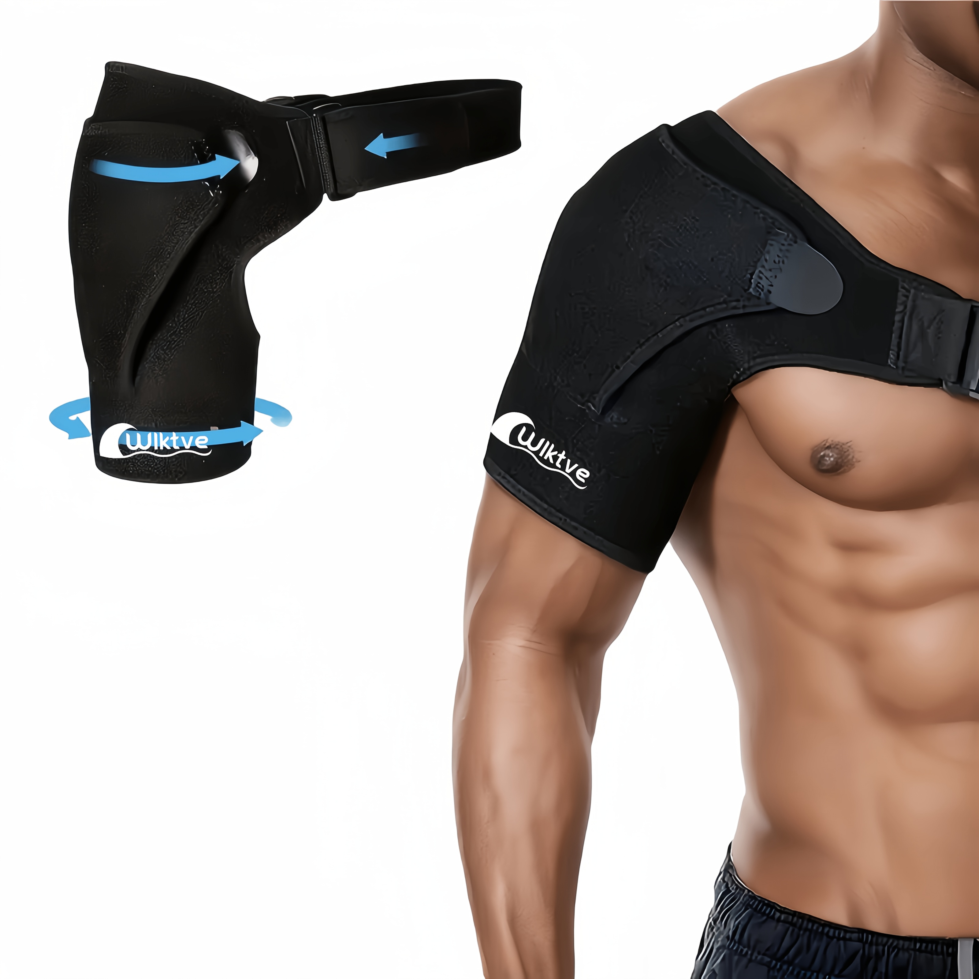 1pc Men's Shoulder Support Straps, Adjustable Shoulder Straps, Adjustable Buckles On The Shoulder Straps