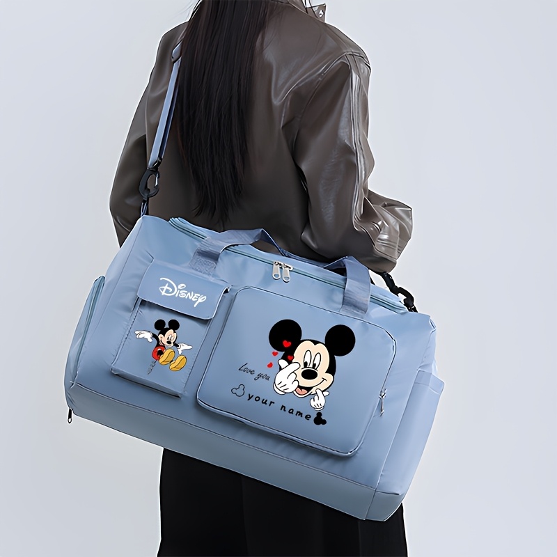     bolsa de viagem portátil - páscoa,   personalizável, tecido oxford   capacidade, compartimento para sapatos com divisórias, alça ajustável e dobrável,   úmida/ , estampa cartoon, ideal para academia, viagens e uso diário 4