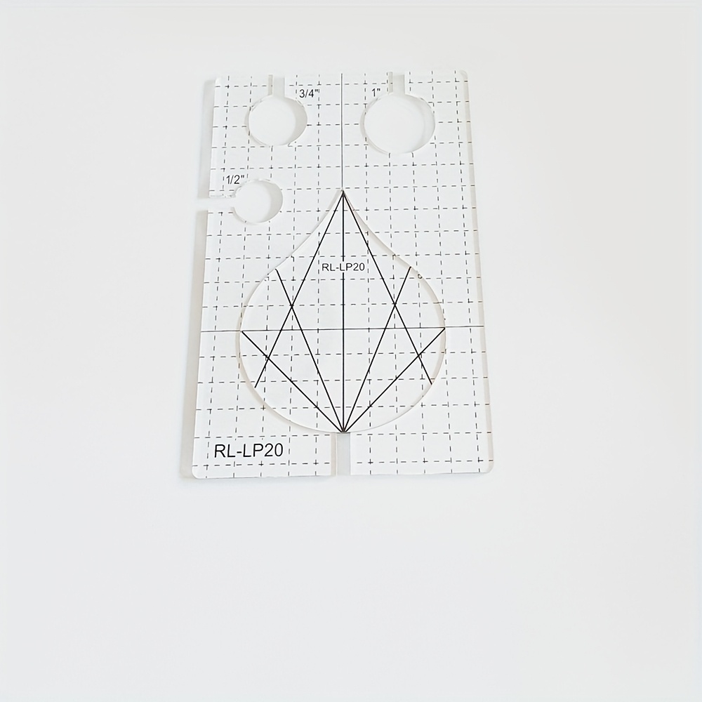 TEMU 2pcs Acrylic Sewing Ruler, Fabric Cutting Tool, Quilting Tool, Ruler, Special-shaped Sewing Template, Tailoring Drawing Supplies, Sewing