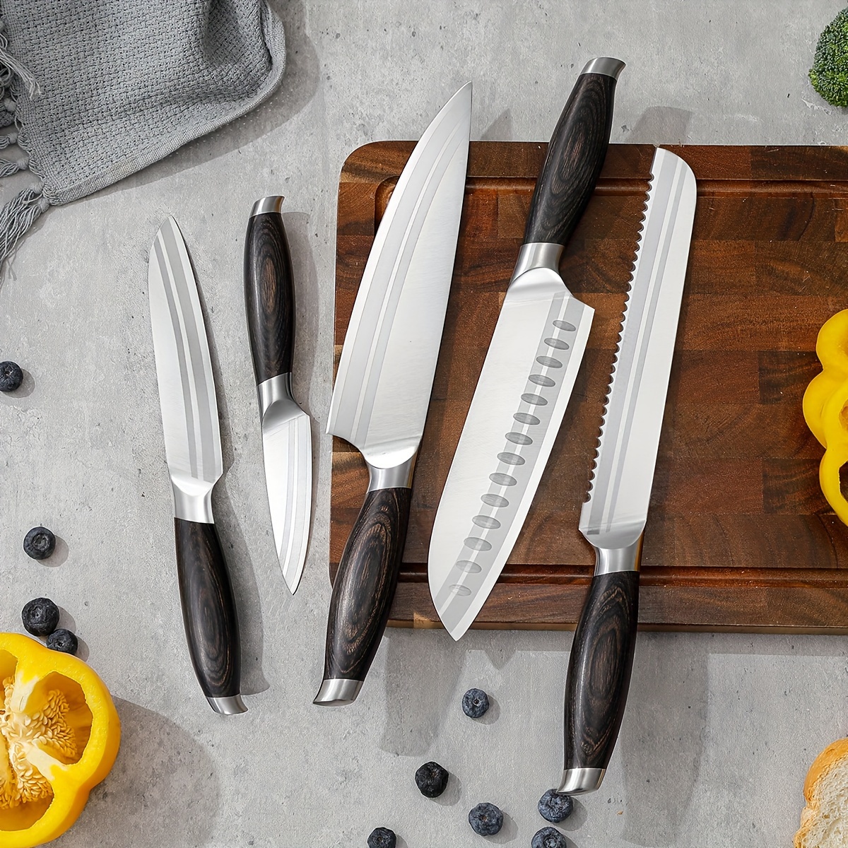 Coltello da cucina rosso Top Cutlery con mango ABS, lama da 8,5 cm