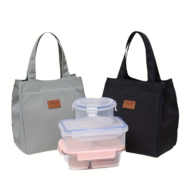 

New Lunch Bag With Aluminum Foil Insulation, Thermal Lunch Box And Bag, Thickened Zipper