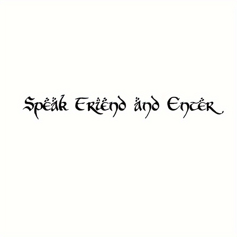 Enter Vinyl Wall Decal, Car Sticker