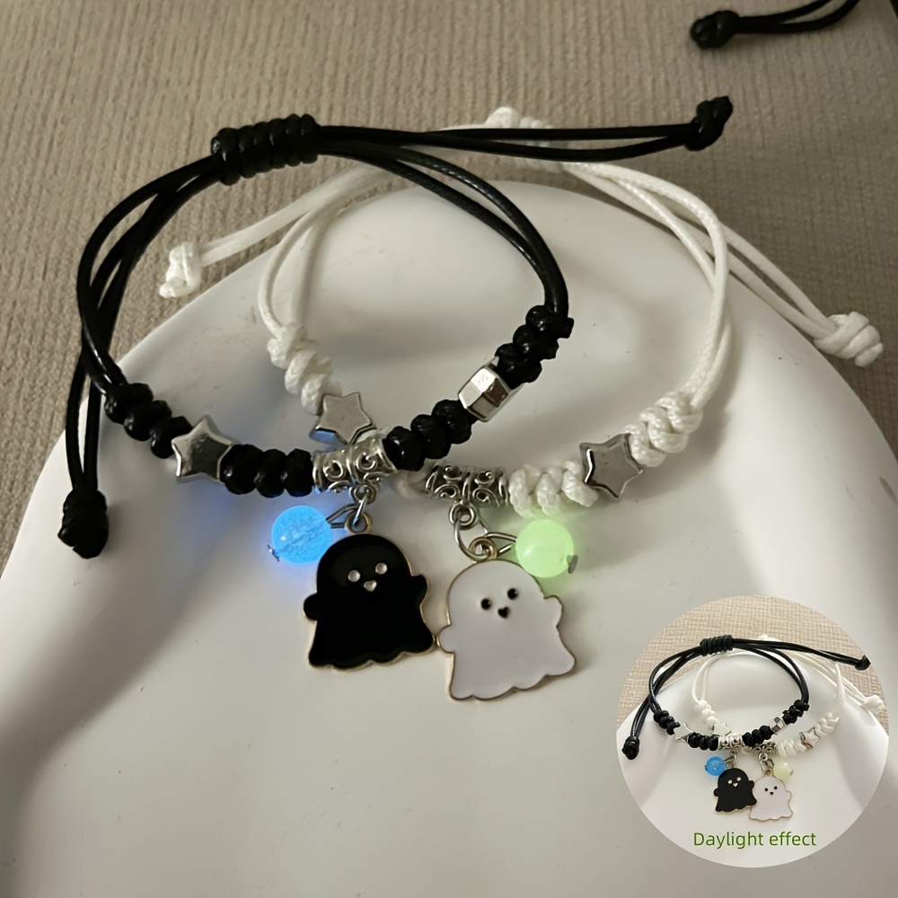 1 par de pulseras luminosas   para  ,  , pulseras de cuentas luminosas de moda y para regalar  