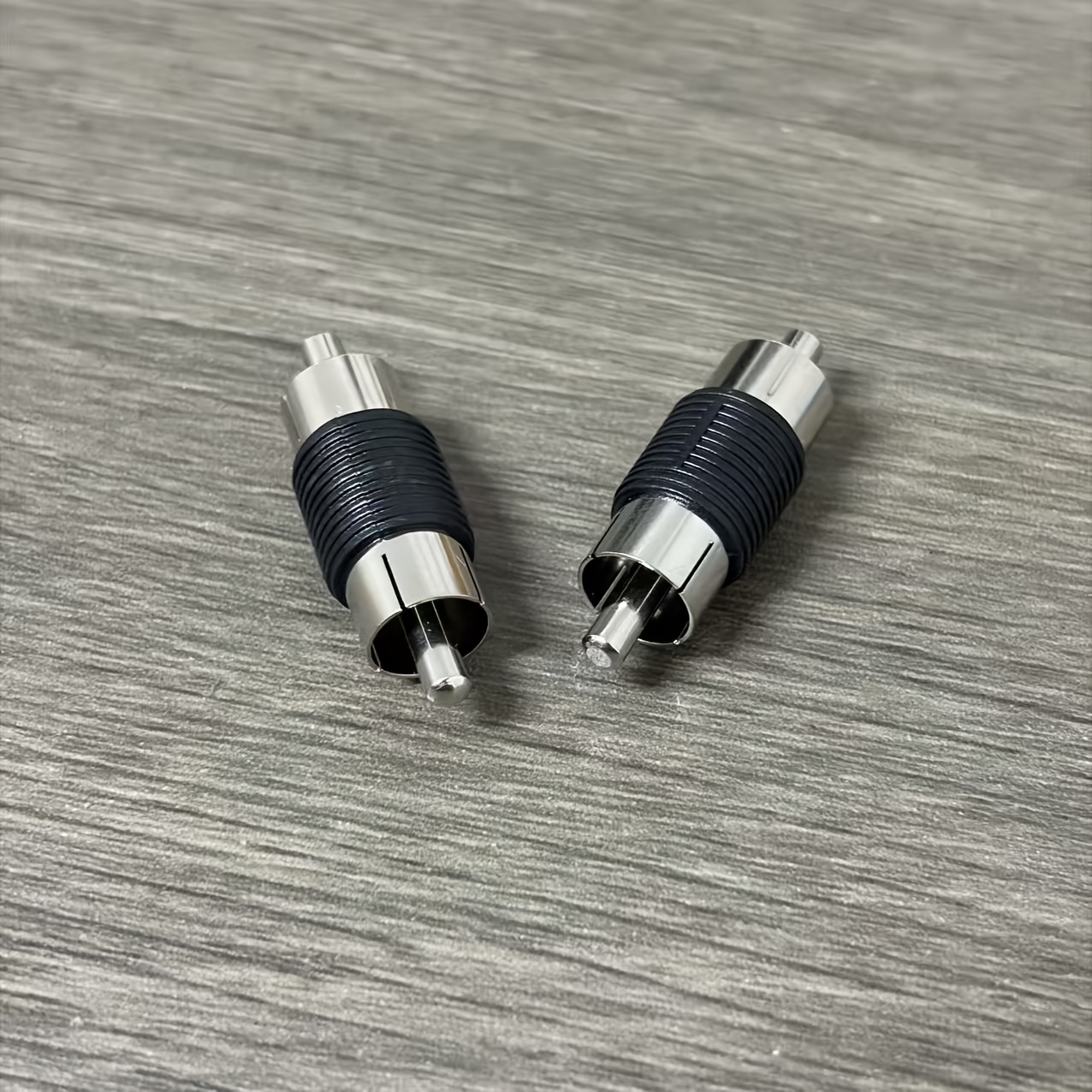 5pcs Audio Video Connectors, AV Male to Male RCA Lotus Head