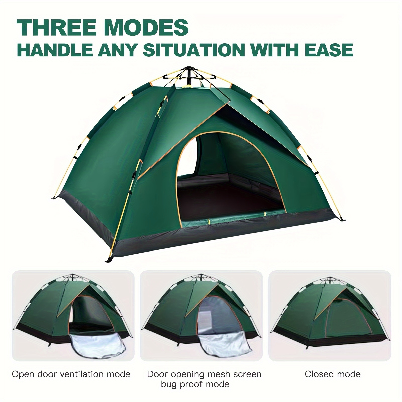 Pop Camping Tents Waterproof Backpacking Tent Instant Tents - Temu