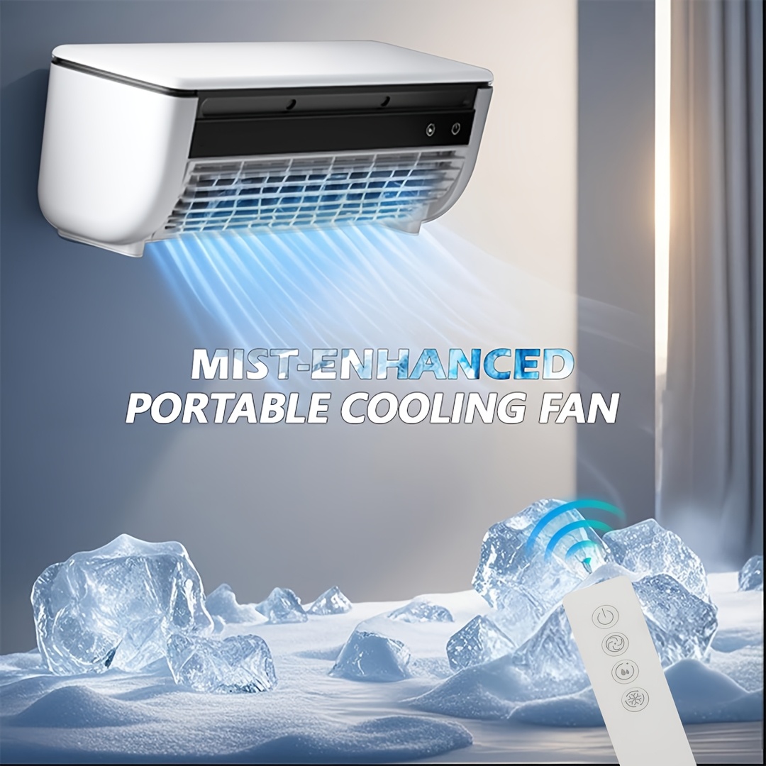 powerful 3 in 1 remote   fan and evaporative air cooler super strong airflow with humidification function suitable for   cars and     hung or   on a desktop featuring a high end design