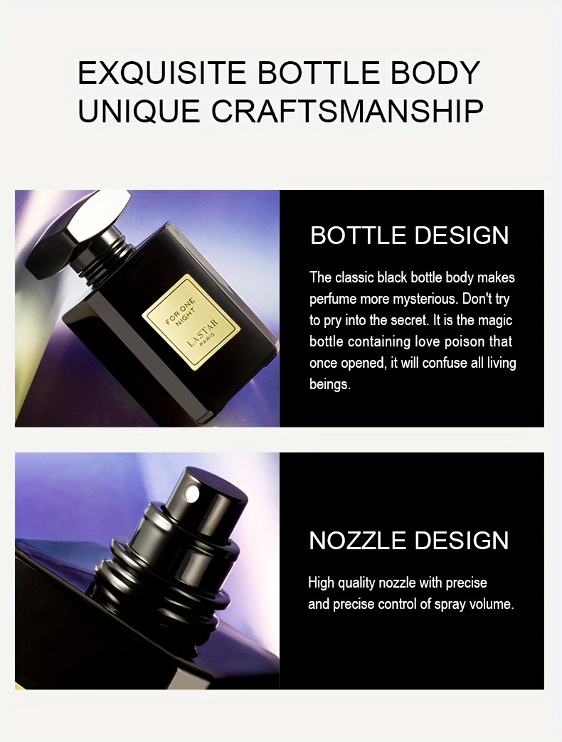 2pcs LASTAR Paris Eau De Parfum for Men & Women, 110ml - Woody Notes, Long-Lasting Fragrance, Odor Control, Ideal Gift for Christmas & Valentine's Day, Holiday Fragrance|Sleek Bottle Design|Longlasting Scent