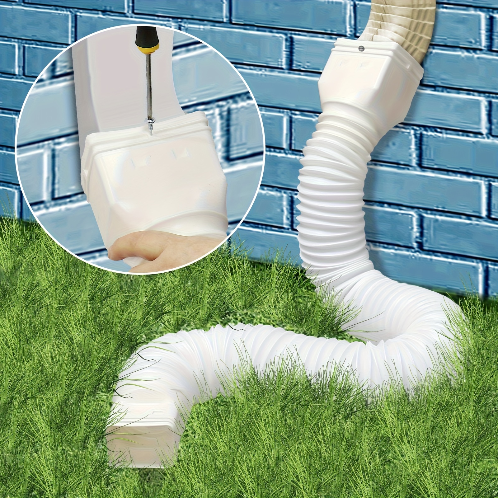 1pc professional drainage pipe extender an adjustable   drainage pipe connector that fits 2 x3   x4 pipes extending from 20 inches to   easy to bend and retains shape a versatile drainage solution