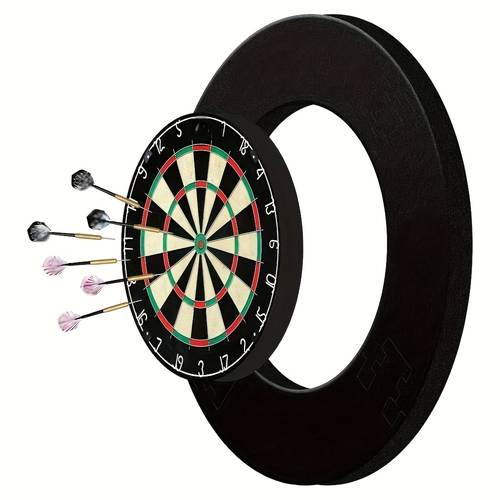 17 7in 45cm dartboard surround dartboard wall protector 4pcs thickened eva protection ring anti collision and scratch resistant interlocking design fits standard dartboards and bar additions