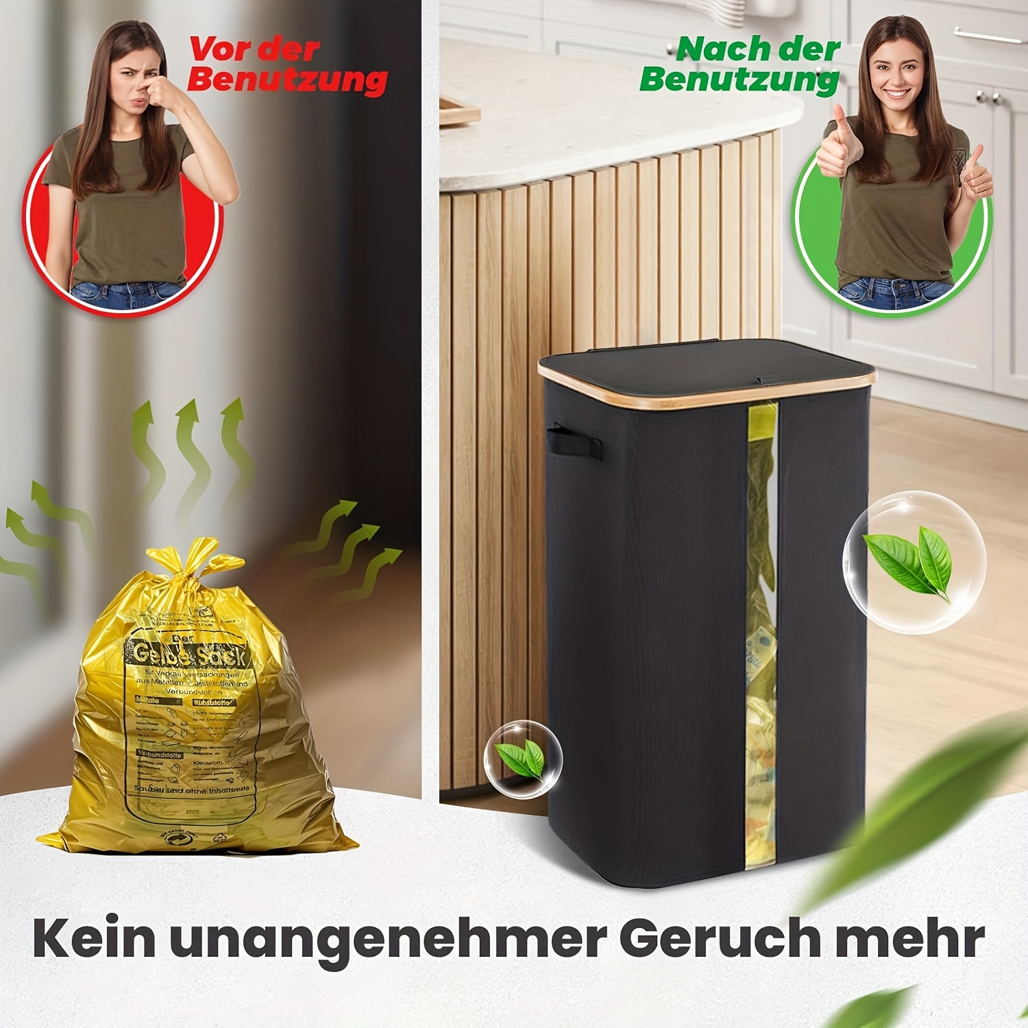 100l gelber sackstnder sicherheitsdeckel robuster - Temu Luxembourg
