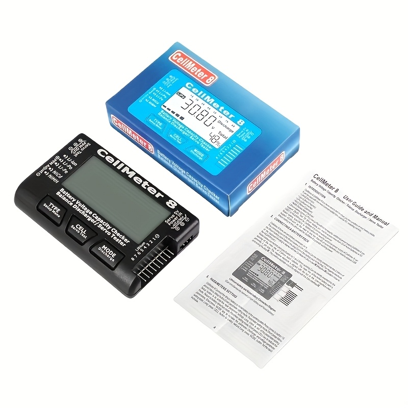 TEMU Probador verificador de capacidad de 1 pieza, medidor de RC portátil, controlador probador de capacidad digital de , probador de voltaje