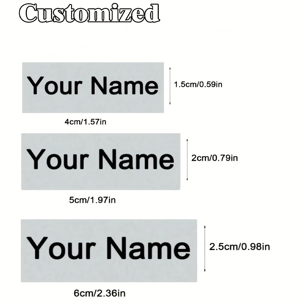 TEMU Sizes Are , Customizable Uv Transfer Stickers With Crystal Names, Suitable For Labeling Personal Items Such As Cups, Cutlery, Drinkware, Bags,