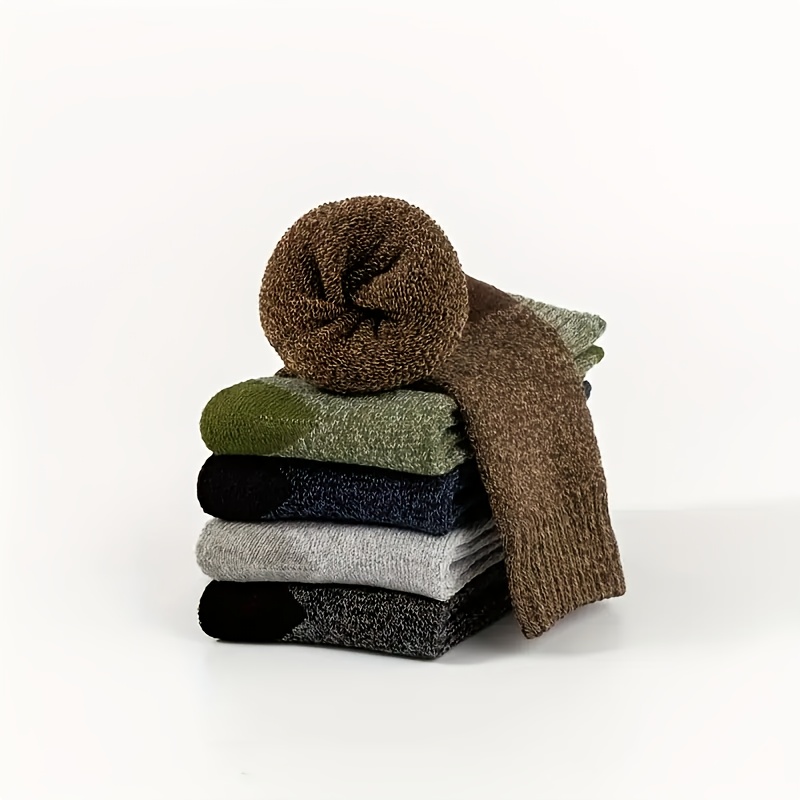 6 Pairs Men Women Winter Warm Socks, Thick Comfortable