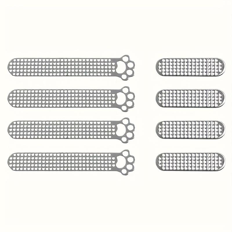 8pcs Cat Paw Design Metal Speaker Dust Proof Mesh For Iphone 16/15/14/13/12 Series