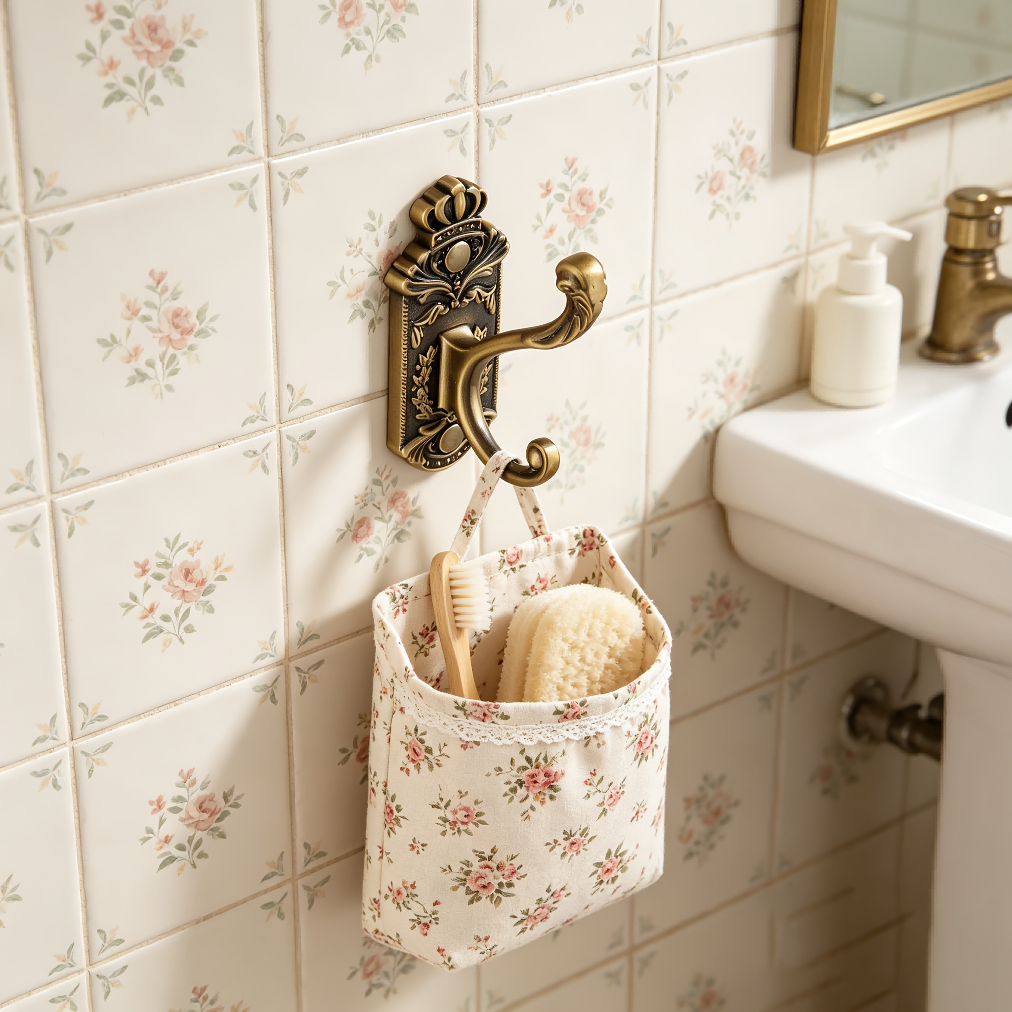 TEMU 1pc European Vintage Style Coat Hook, Made Of High-quality , Corrosion-resistant And Rust-proof For Long-lasting Durability. Suitable For Walls