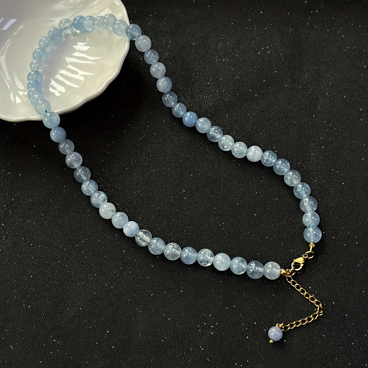 TEMU 1 Elegante Collana di a con Perline di Naturale, Gioielli Chakra per e , Gioielli Stile Bohemien per Donna, Idee Regalo per San, , Regali di
