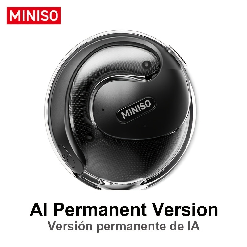 Image of Miniso X15 Pro Translation Headphone Wireless Bt5.4 Ows Sport Headsets Noise Reduction Ear-hook Open Ear Clip Many Languages Real-time Translation Earphone With Mic