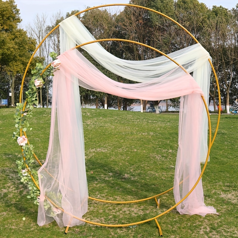 set 2m golden   stand balloon arch stand circular support bridal shower proposal anniversary suppies wedding party decoration birthday party decor 0