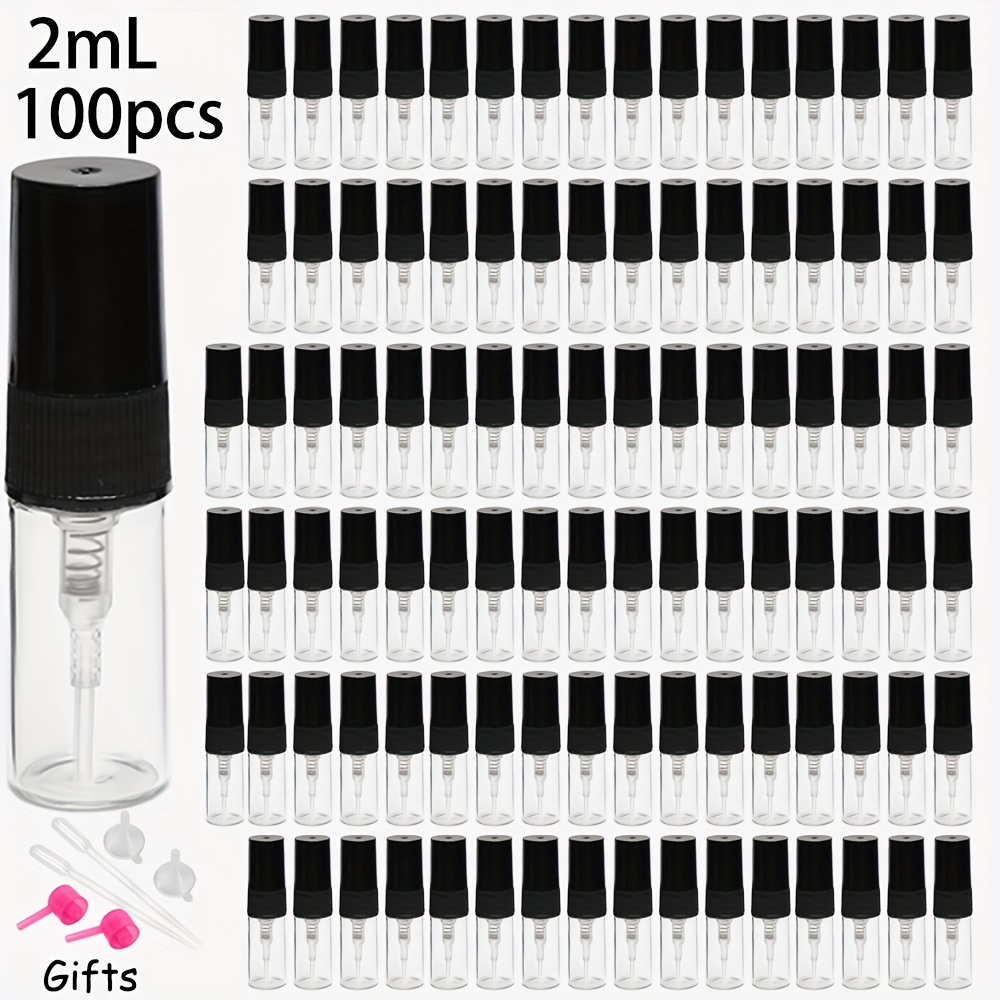 100-count Bottles, Glass Atomizer Bottles, Perfume And Essential Oil Spray Bottles With Refill Additions, Funnel, Pipette