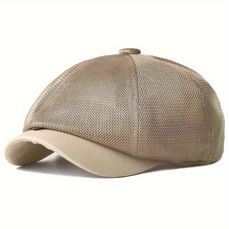 

Retro Classic Art Style Breathable Beret, Whole Breathable Mesh Newsboy Cap, For Summer Casual Outdoor
