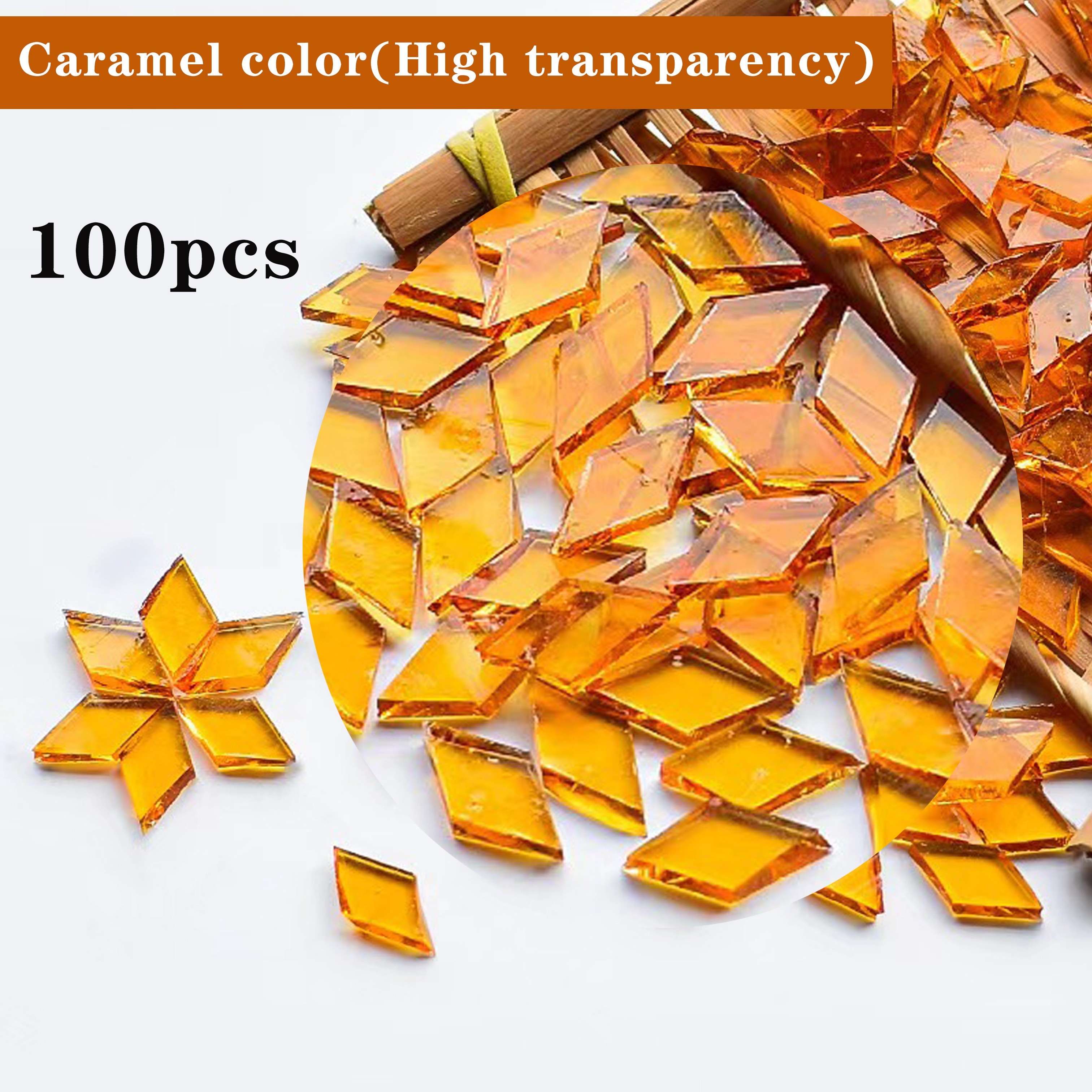 Diy Colorful Mosaic Glass Tiles For Crafts - Ideal For Handmade Lamp Tables & Candle Holders, Creative Decorative Supplies, Mosaic Craft Kit