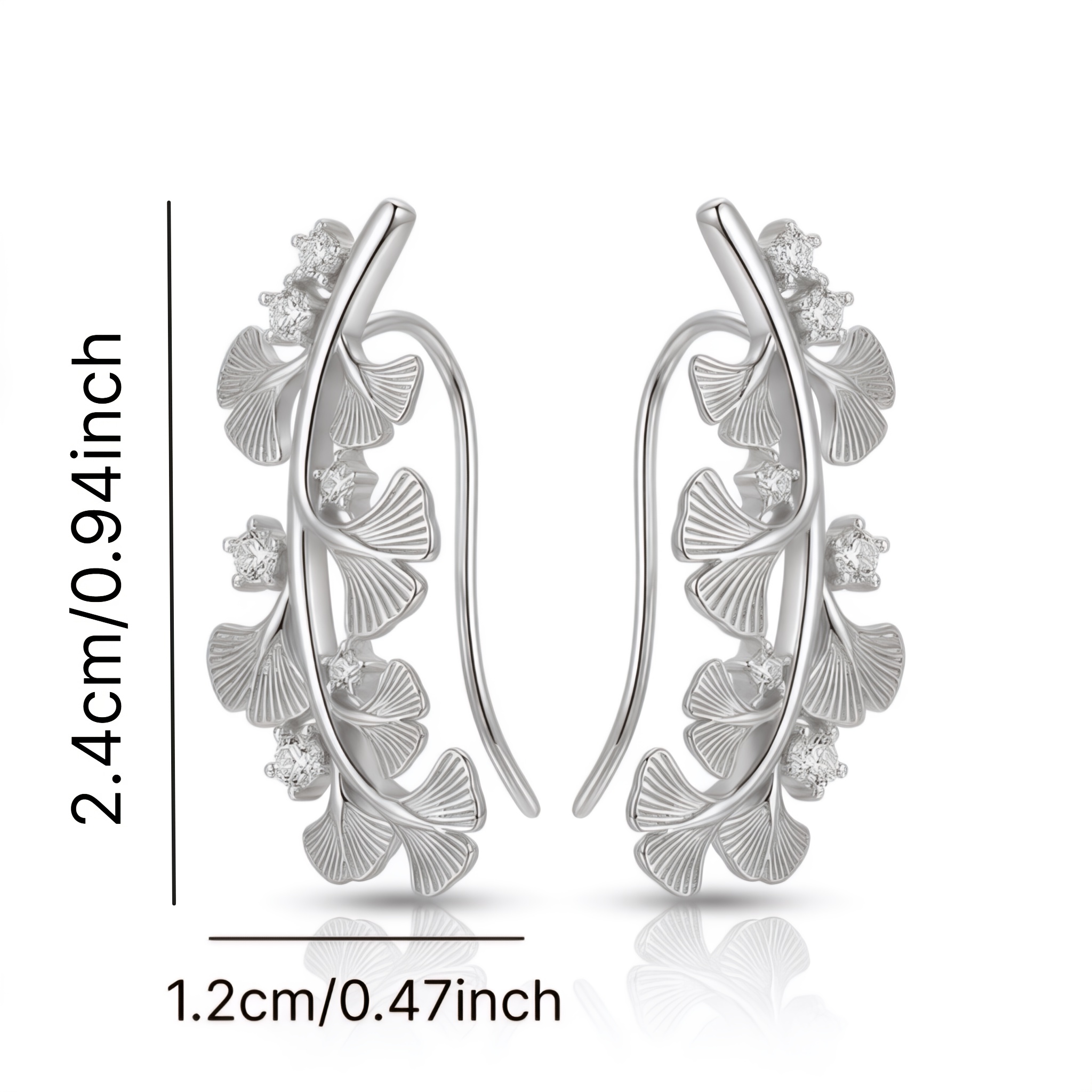 Women's Ginkgo Leaf Design Full-Earring Style Earrings