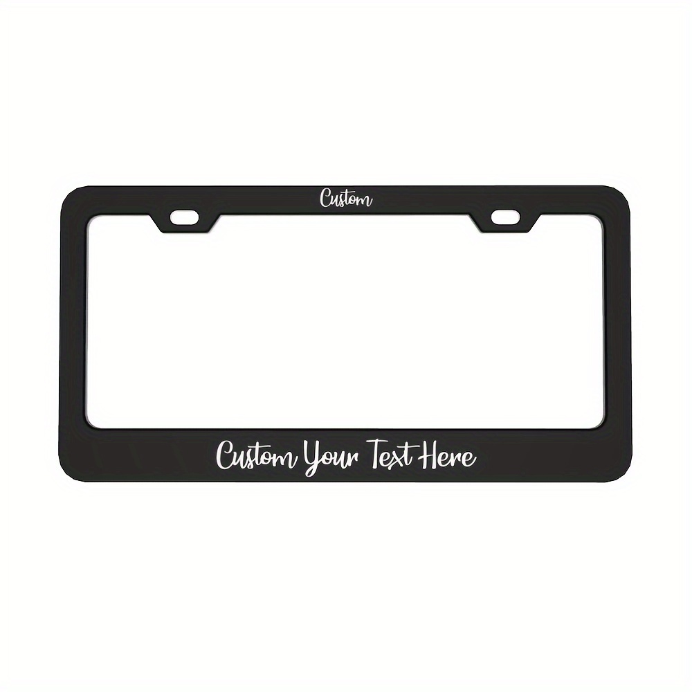 

Customizable Stainless Steel License Plate Frame - , Personalize Or Photo, Fit For Front And Rear Plates, 1pc