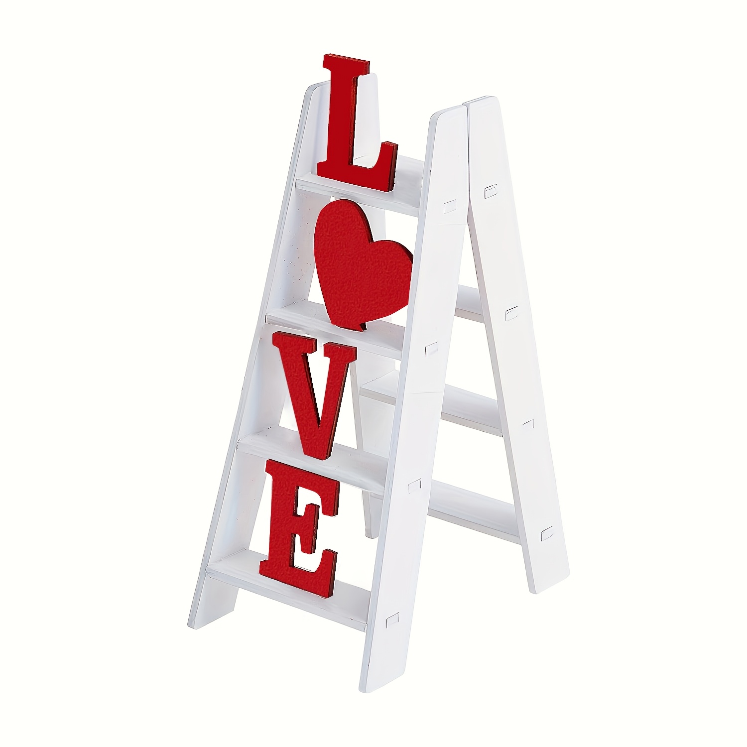 

Classic Manufactured Wood Valentine's Day Ladder Decoration, Sign Word Art, Decor For Room Types, No Electricity Needed, Ideal Gift For Her