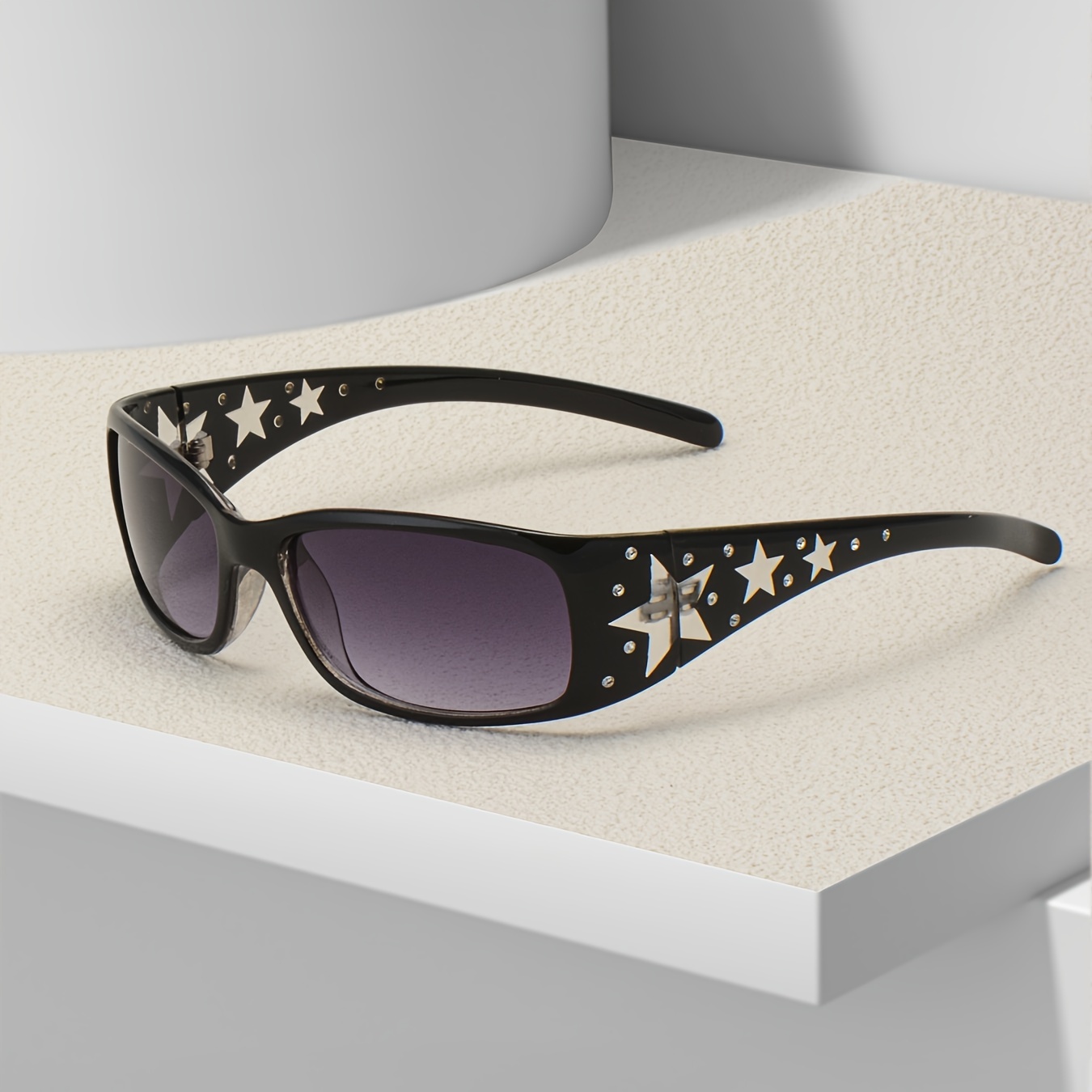 

Y2k Star-embellished Fashion Sunglasses For Women Men Anti Glare Sun Shades Sunglasses For Driving Beach Travel Gifts For Eid